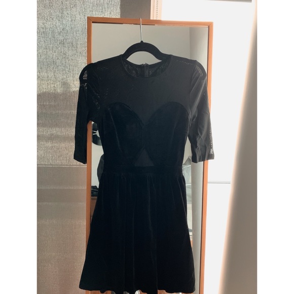 Something Borrowed Black Cute Mesh Dress - Picture 1 of 3